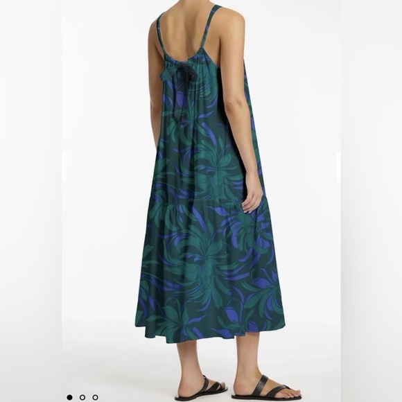 JETS AUSTRALIA Queen Of The Night Tiered Halter Maxi Dress - Azul - Size L - Picture 6 of 7